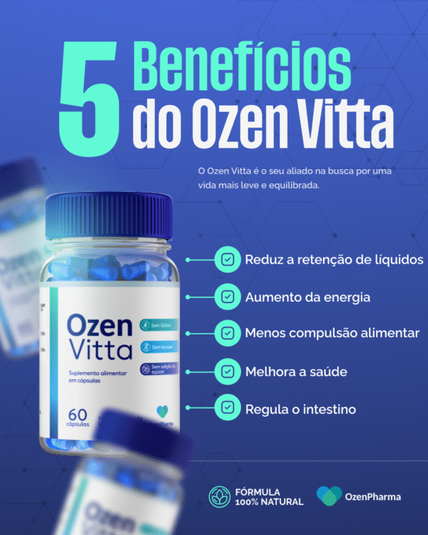 OzenVitta, Suplemento Alimentar para emagrecimento em capsula. - Imagem 3